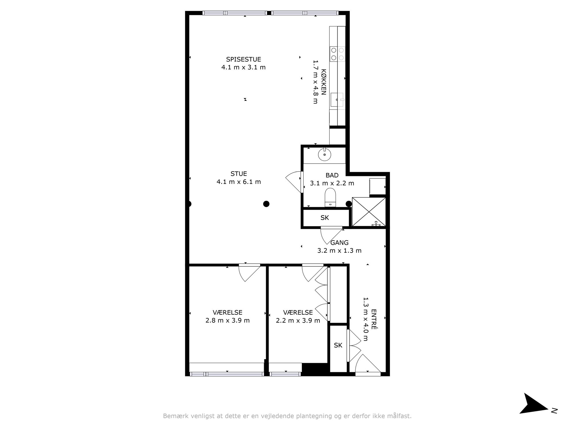 Krudtløbsvej 28, 2. tv., 1439 København K